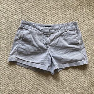 J. Crew Women’s Chino Shorts Stone Grey Bottoms Size 10 Preppy EUC